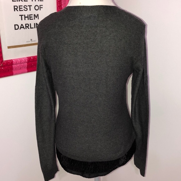 Simply Vera Wang Cardigan hookeye sequin/chiffon M - Picture 3 of 7